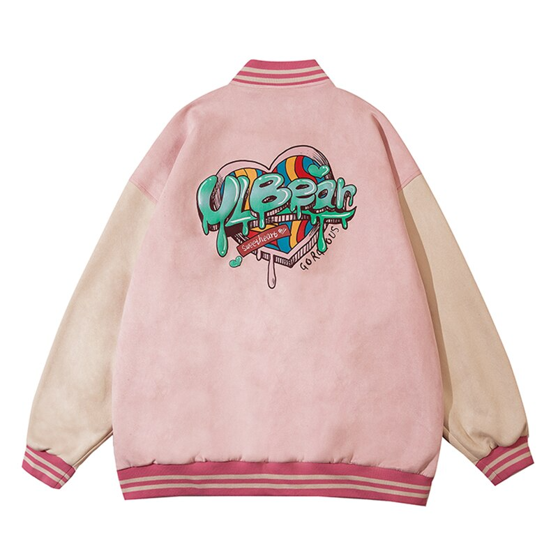 Y2K Pink ULBear Jacket - Retro Grunge Summer Outfit, 90s Party Style, Y2K Fashion Essential