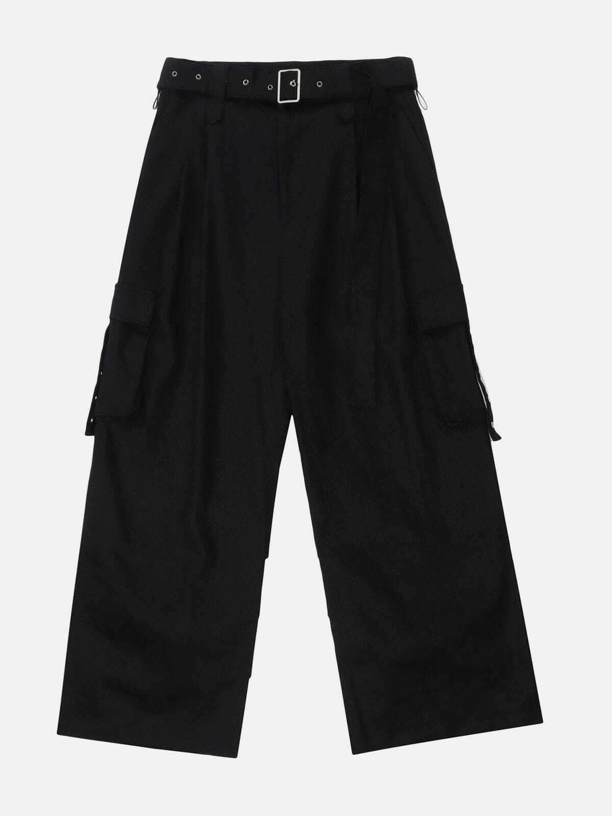 Y2K Pleated Cargo Pants - Retro 90s Grunge Style for Summer Outfits & Party Looks