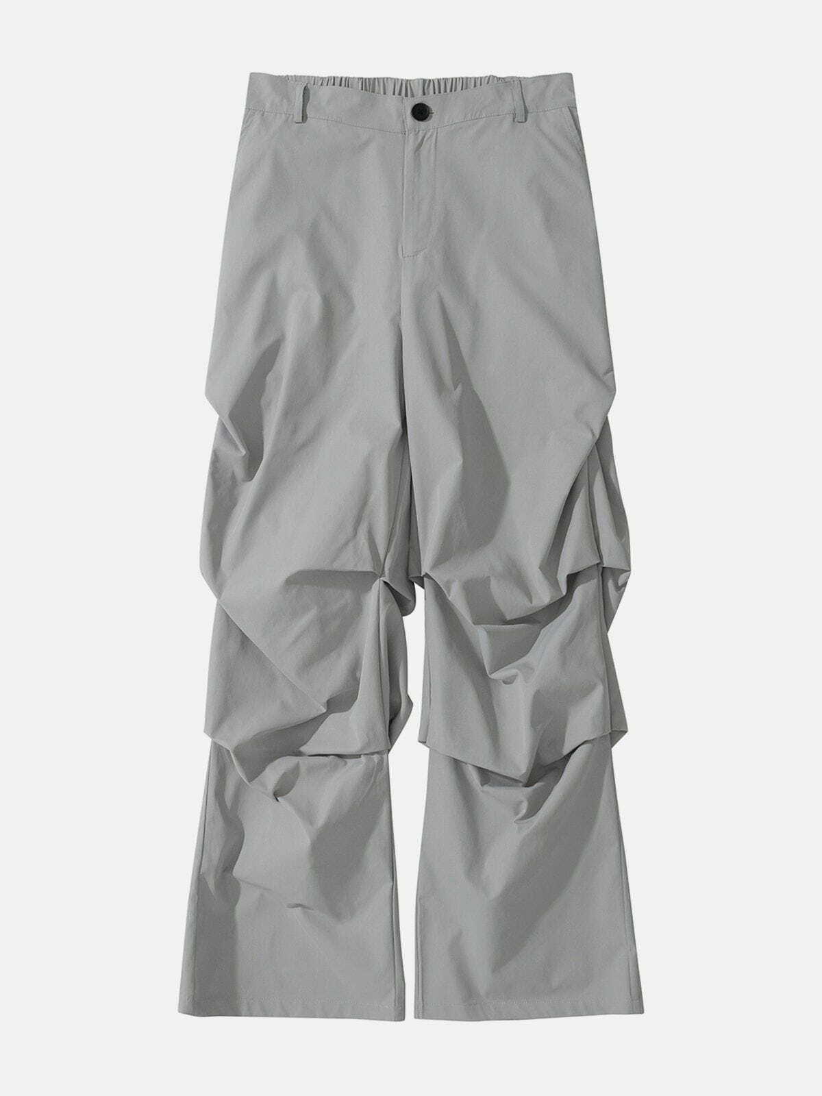 Y2K Pleated Cargo Pants - Retro 90s Grunge Style for Summer Outfits & Party Looks