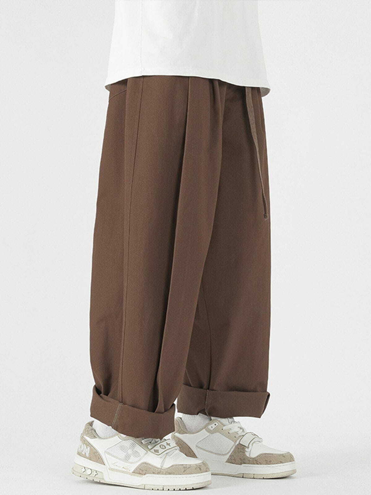 Y2K Pleated Cargo Pants - Retro 90s Grunge Style for Summer Outfits & Party Looks