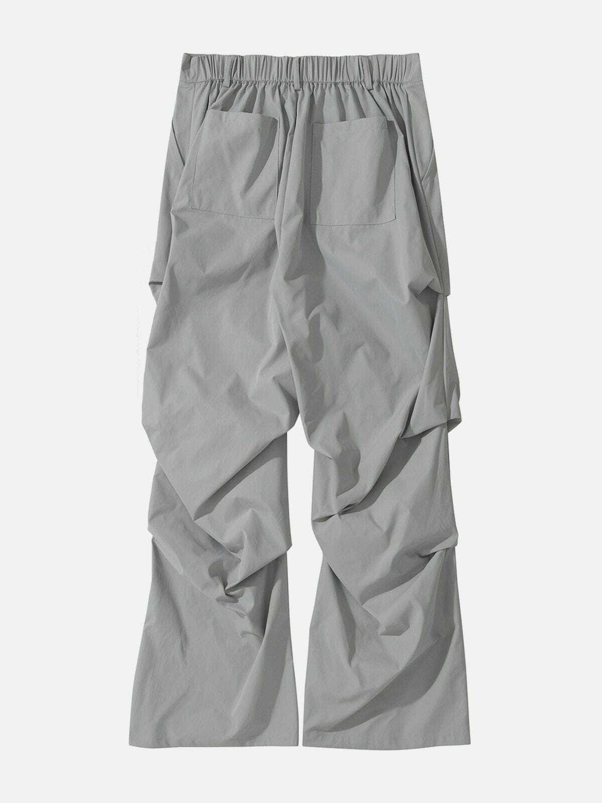 Y2K Pleated Cargo Pants - Retro 90s Grunge Style for Summer Outfits & Party Looks