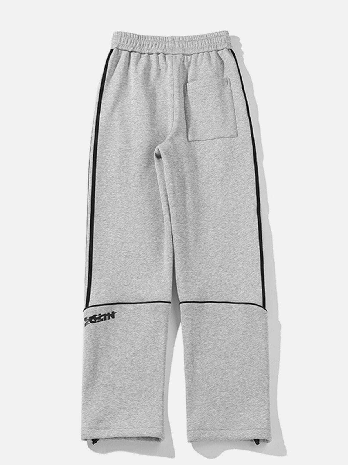 Y2K Side Stripe Sweatpants - Retro 90s Grunge Outfit for Summer Parties & Casual Looks