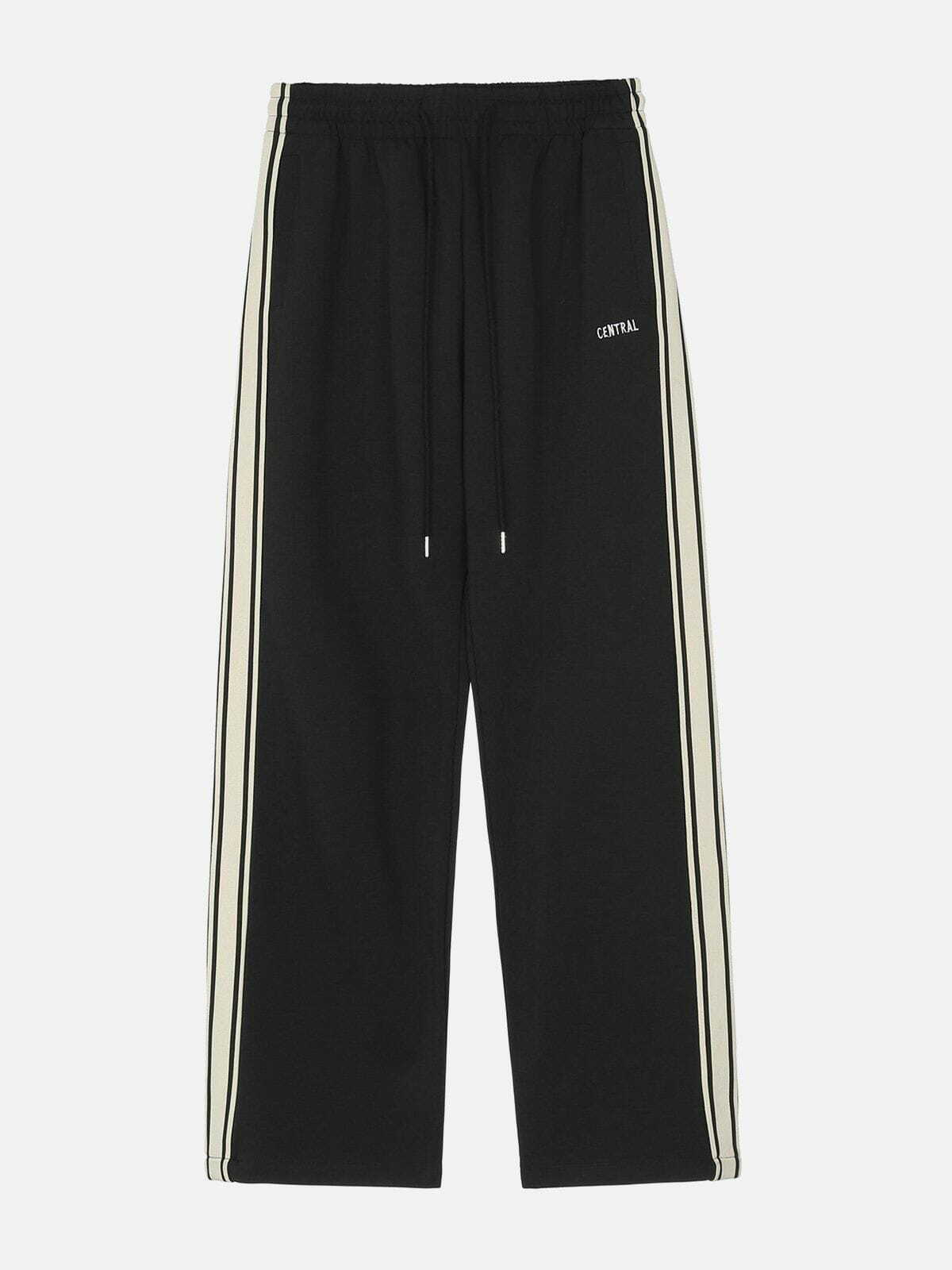 Y2K Side Stripes Sweatpants: Retro 90s Grunge Outfit for Summer Parties & Casual Looks