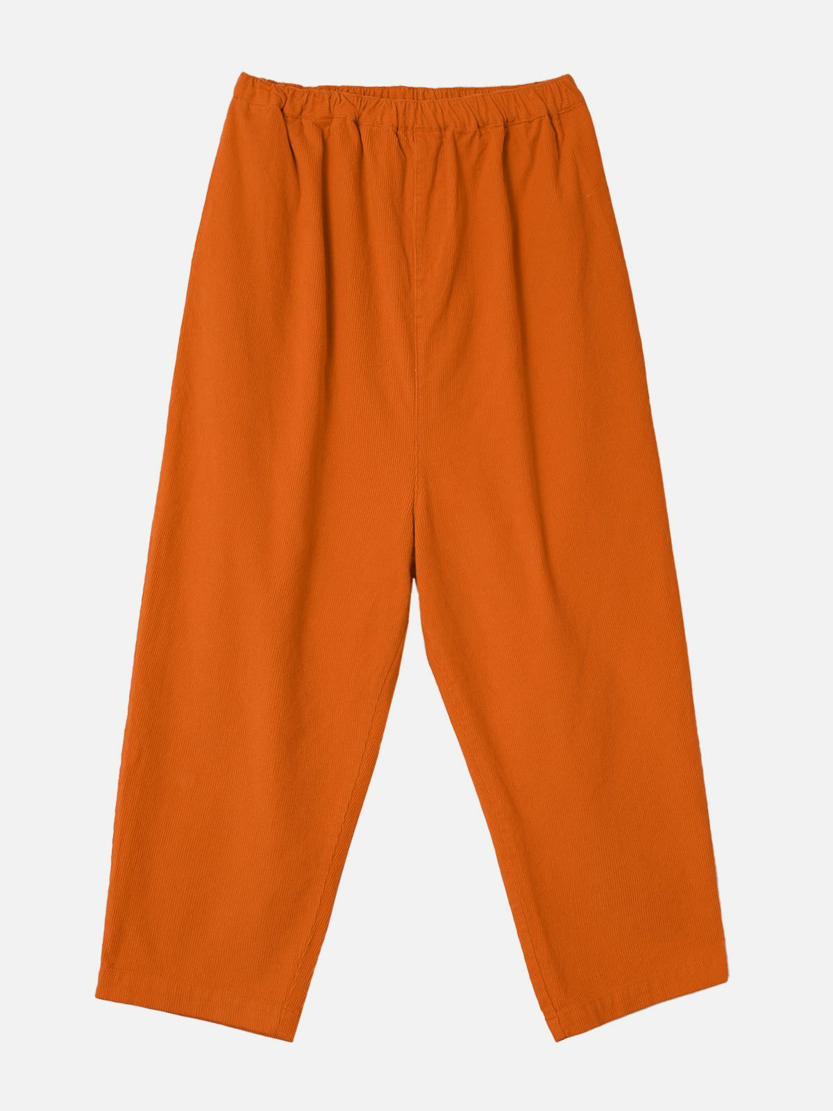 Y2K Solid Color Corduroy Pants - Retro 90s Grunge Outfit for Summer Parties & Casual Looks