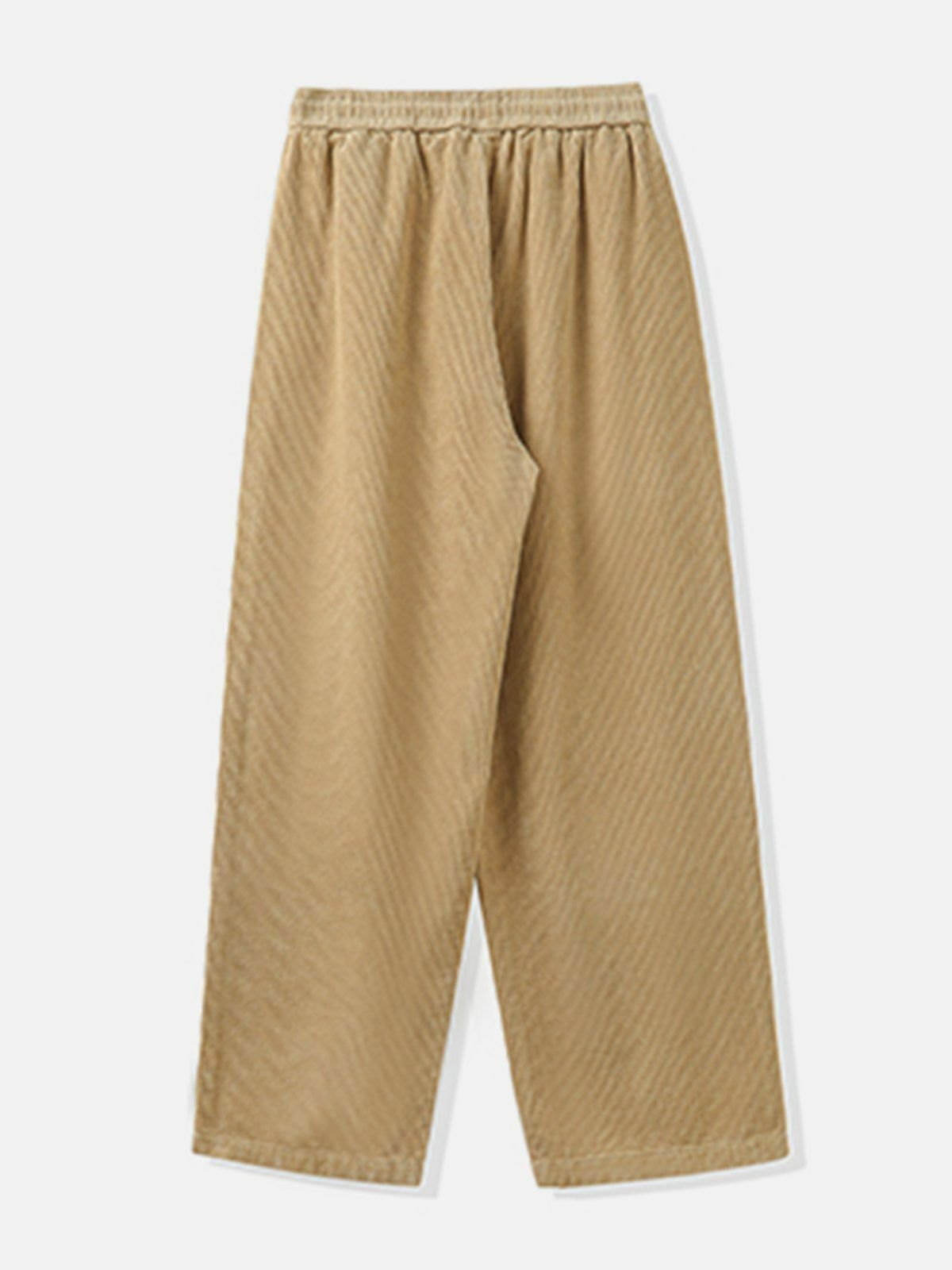 Y2K Solid Color Corduroy Pants - Retro 90s Grunge Outfit for Summer Parties & Casual Looks