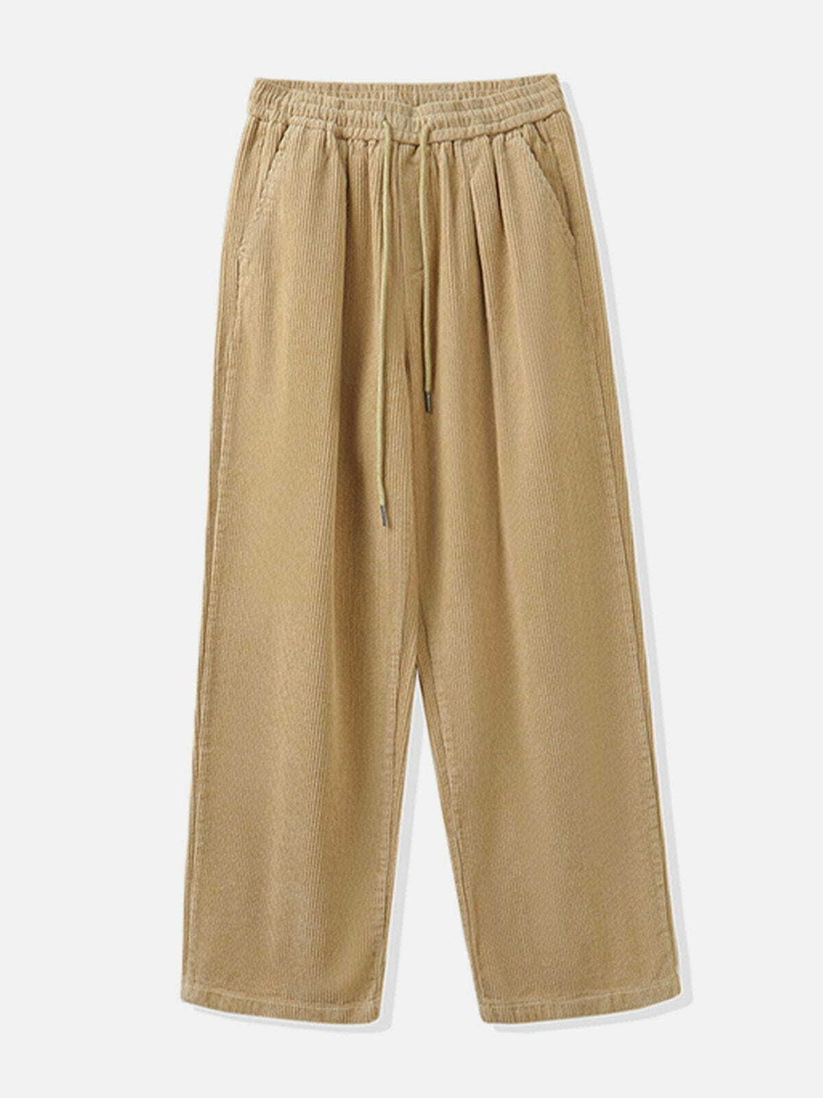 Y2K Solid Color Corduroy Pants - Retro 90s Grunge Outfit for Summer Parties & Casual Looks