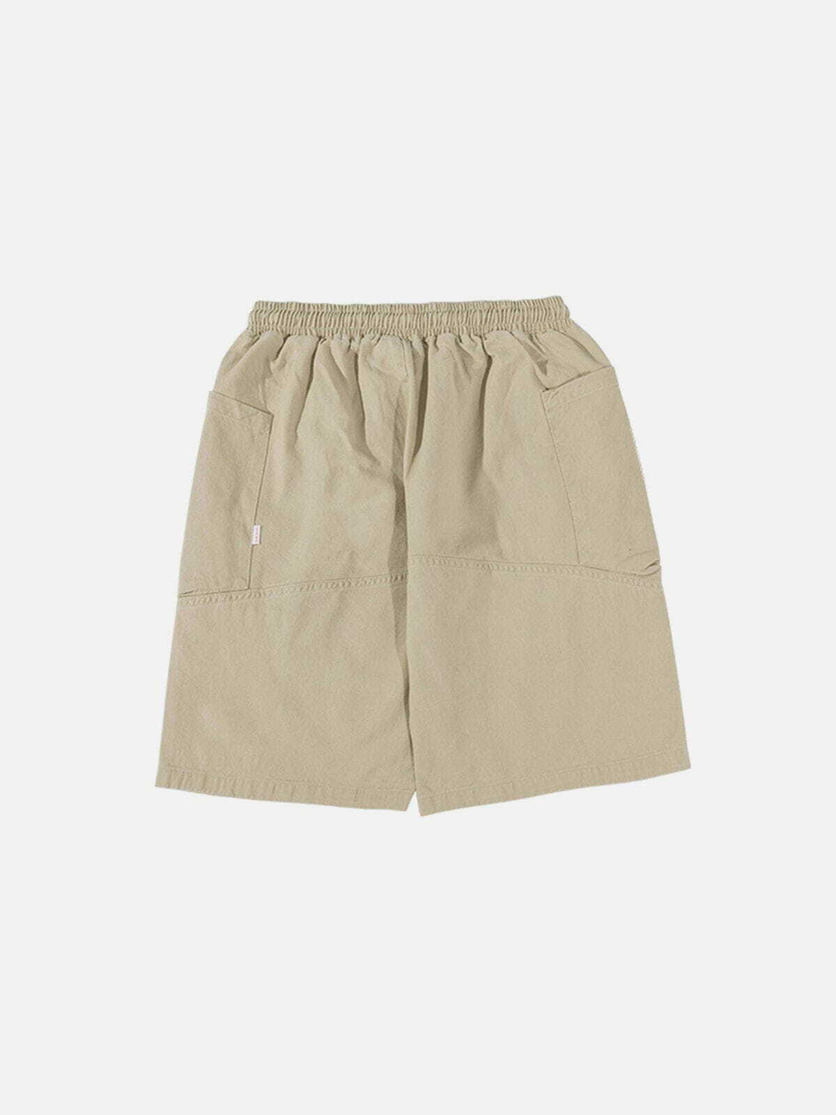 Y2K Solid Color Drawstring Shorts - Retro 90s Grunge Summer Outfit for Women