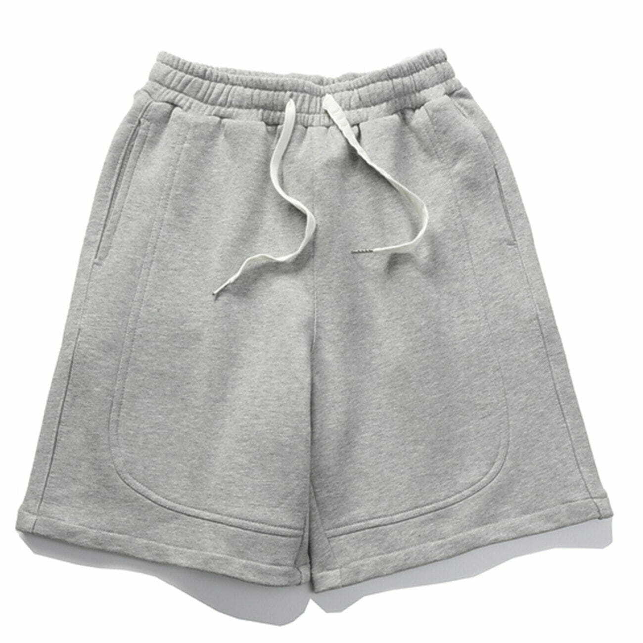 Y2K Solid Color Drawstring Shorts - Retro 90s Grunge Summer Outfit for Women