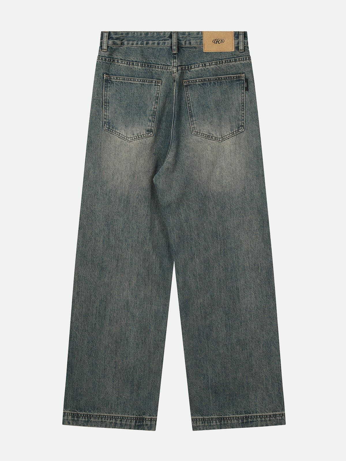 Y2K Solid Color Jeans: Retro 90s Grunge Outfit Essential for Summer Parties & Clubbing