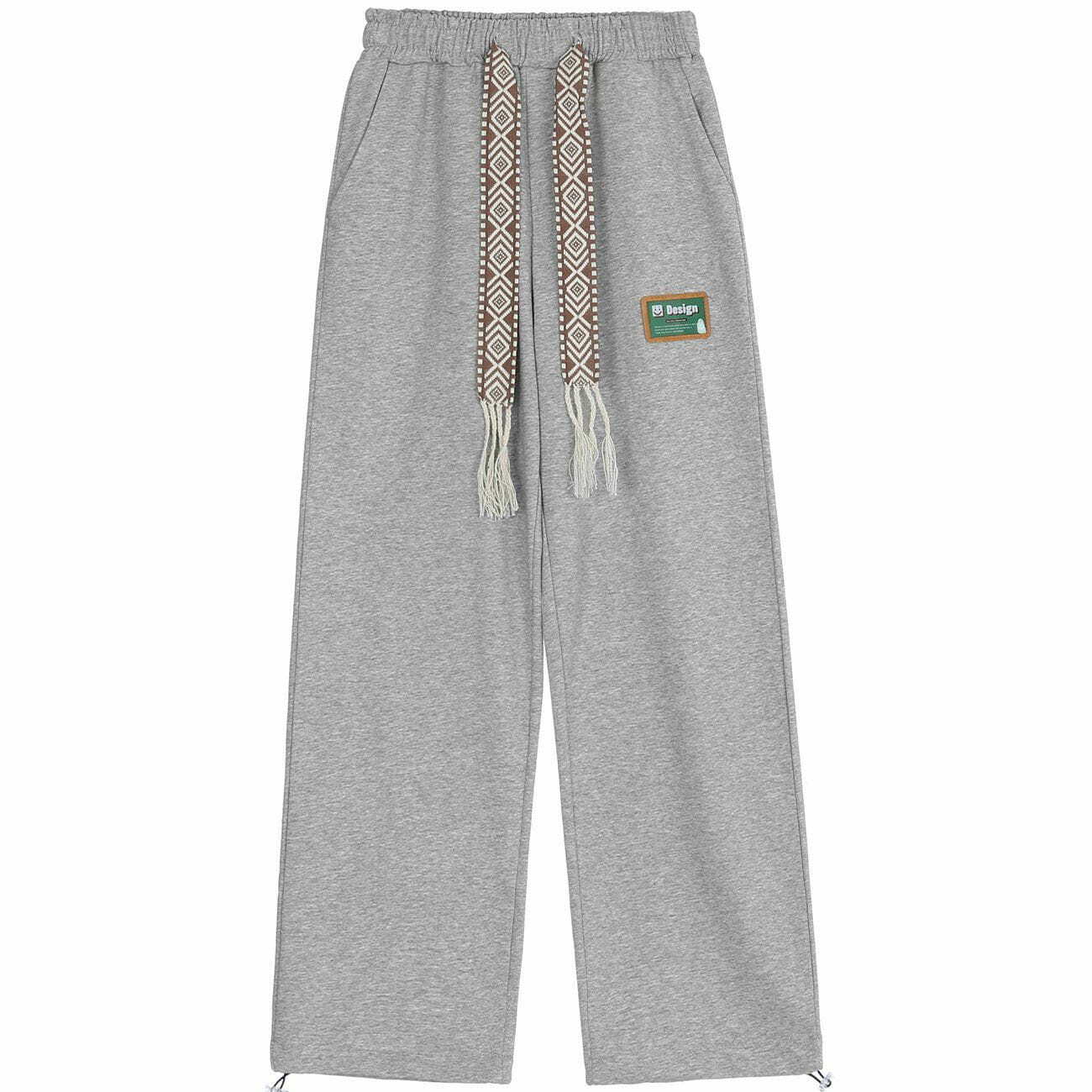 Y2K Solid Color Sweatpants - Retro 90s Grunge Outfit for Summer Parties & Casual Looks