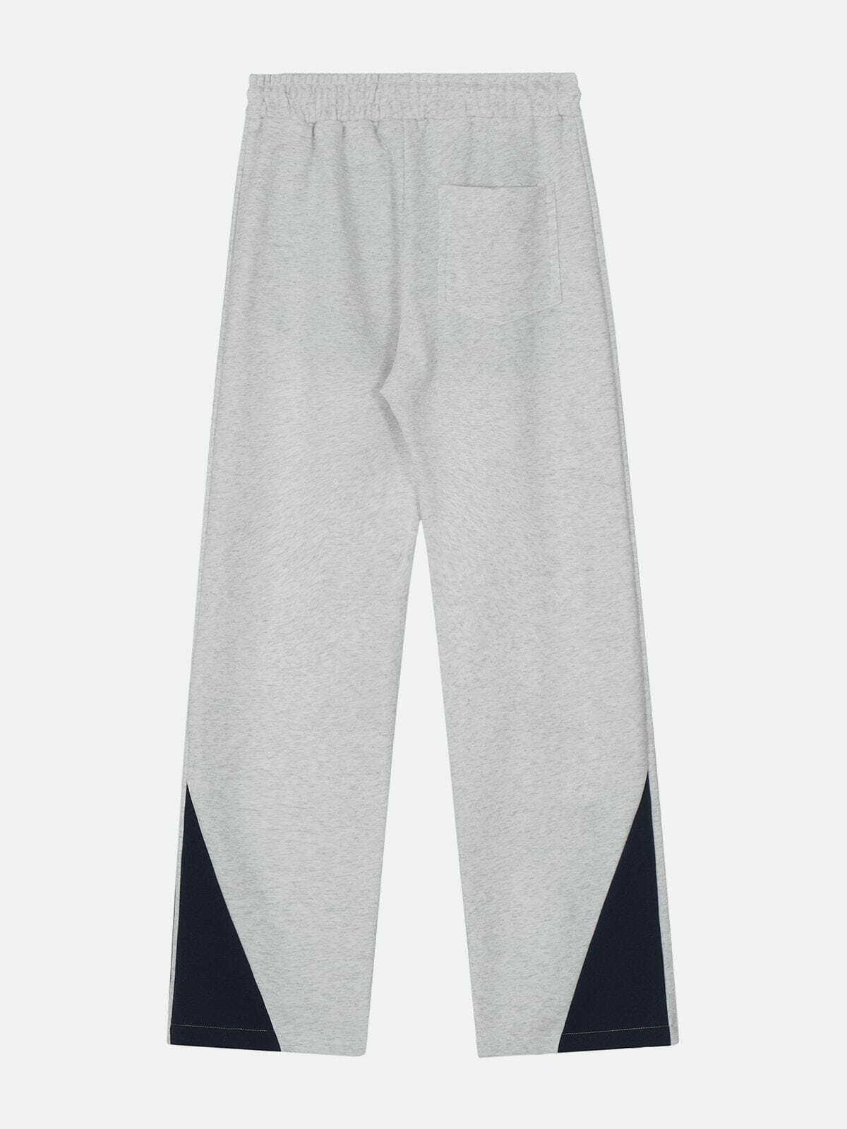 Y2K Star Embroidered Side Stripe Sweatpants - Retro 90s Grunge Summer Outfit Essential