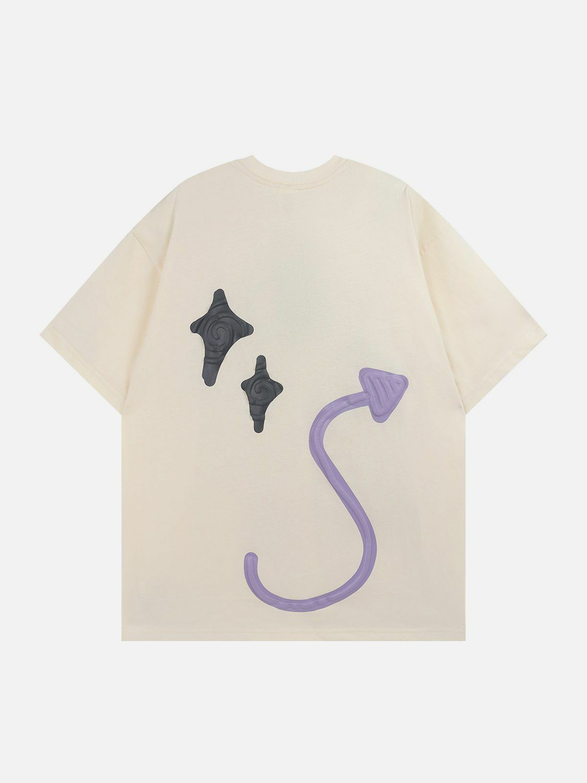 Y2K Star Graphic Tee - Retro 90s Grunge Top for Summer Parties & Club Outfits