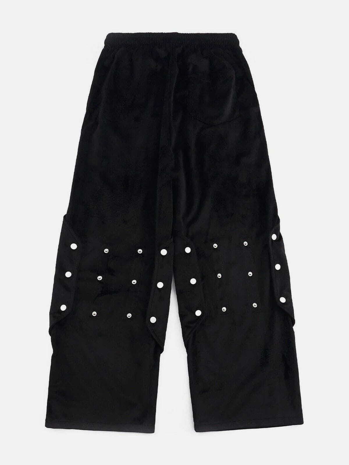 Y2K Star Sticker Diamond Pants - Retro Grunge Summer Outfit for 90s Party Vibes