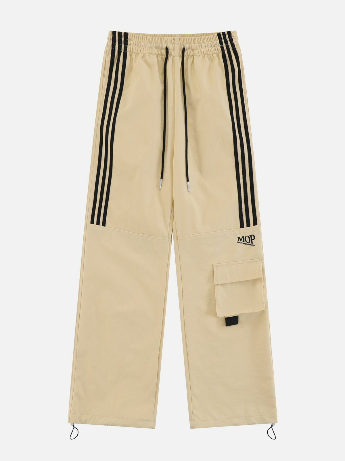 Y2K Striped Tapered Leg Sweatpants - Retro 90s Grunge Summer Outfit for Women