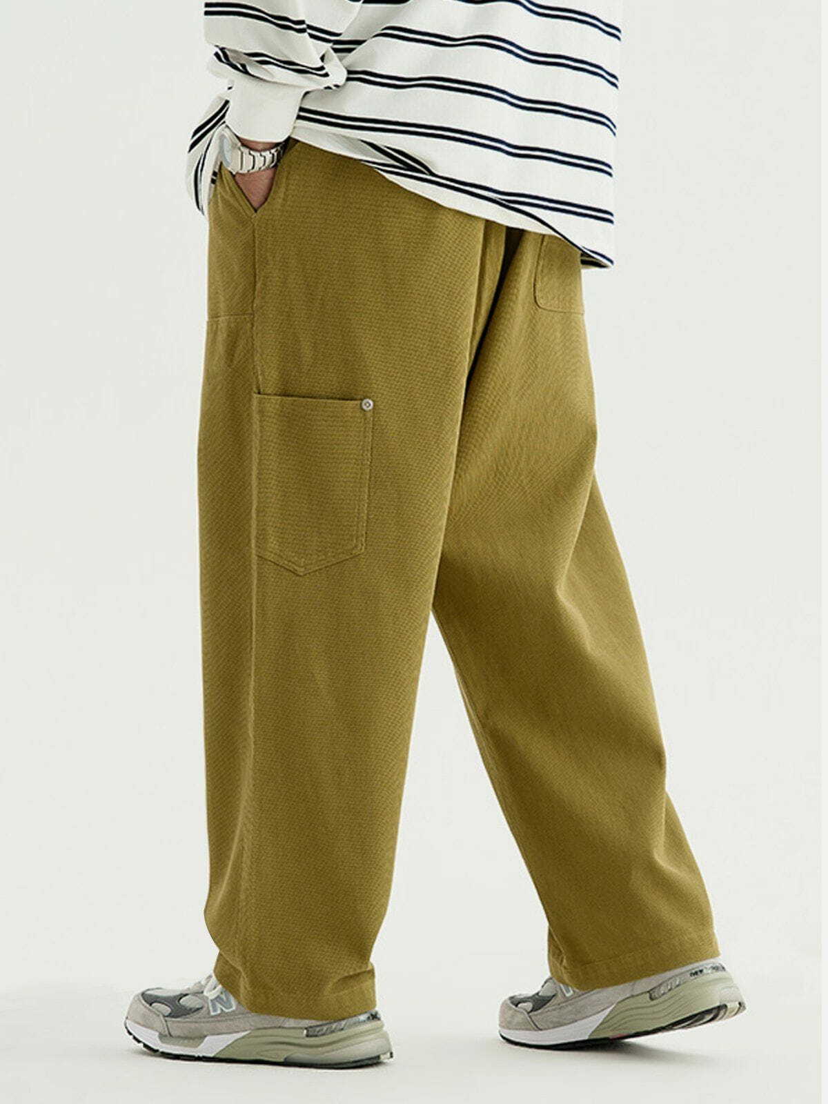 Y2K Summer Cargo Pants with Solid Color Straps - Retro 90s Grunge Outfit Essential