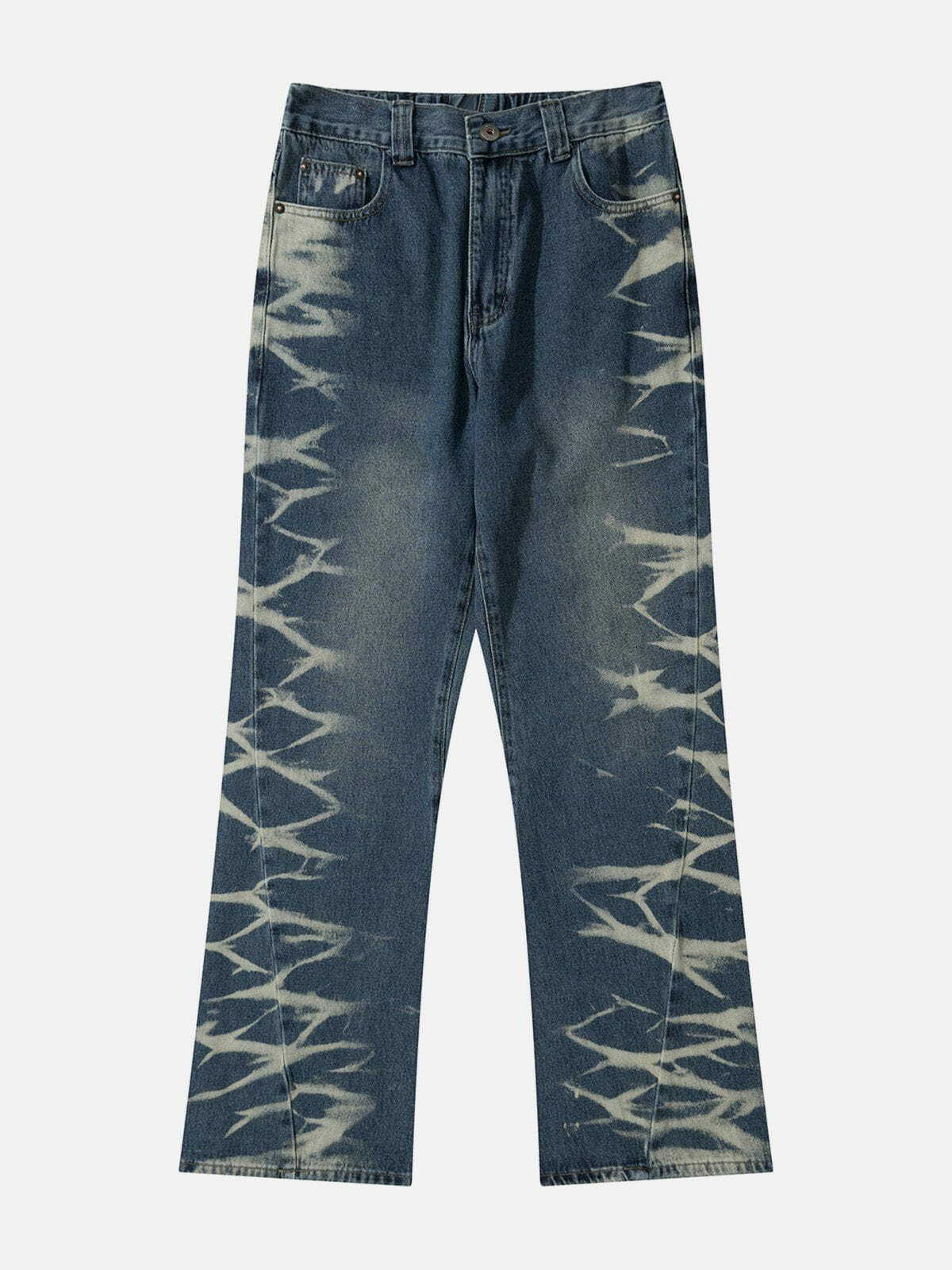 Y2K Tie-Dye Jeans: Retro 90s Grunge Outfit for Summer Parties & Club Looks