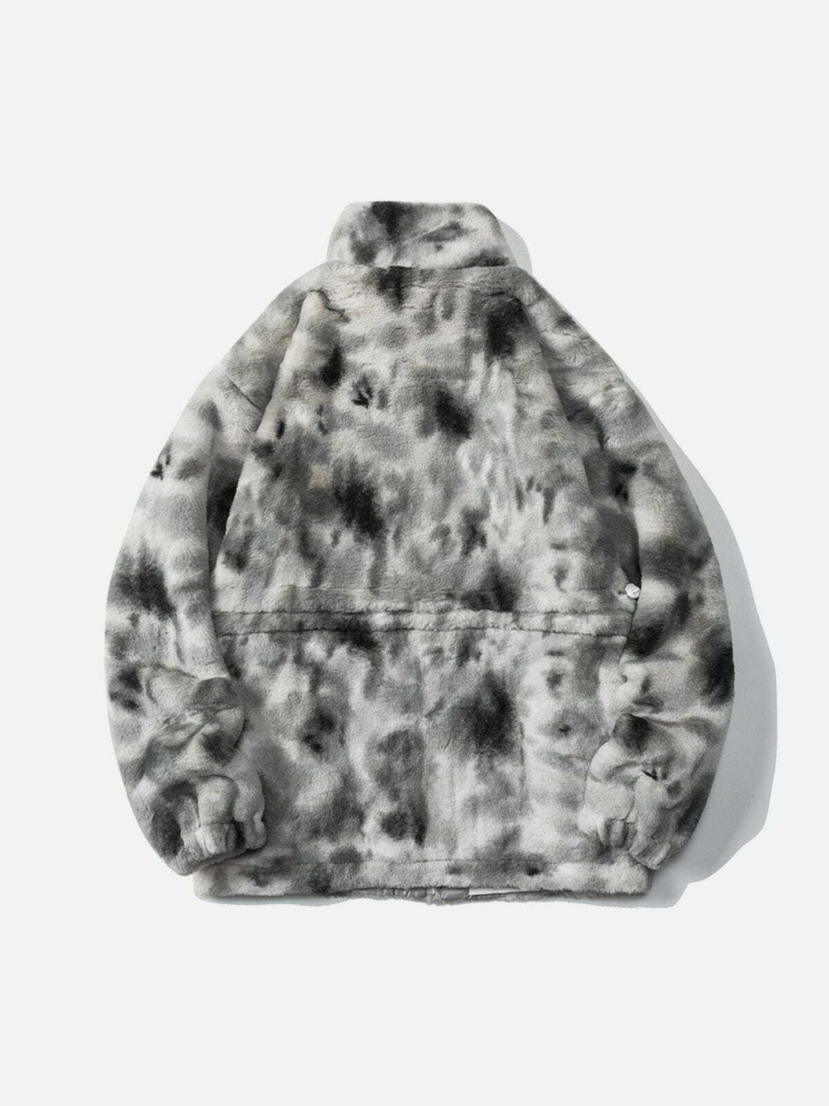 Y2K Tie-Dye Sherpa Set: Versatile Summer Outfit for Grunge & Retro 90s Vibes