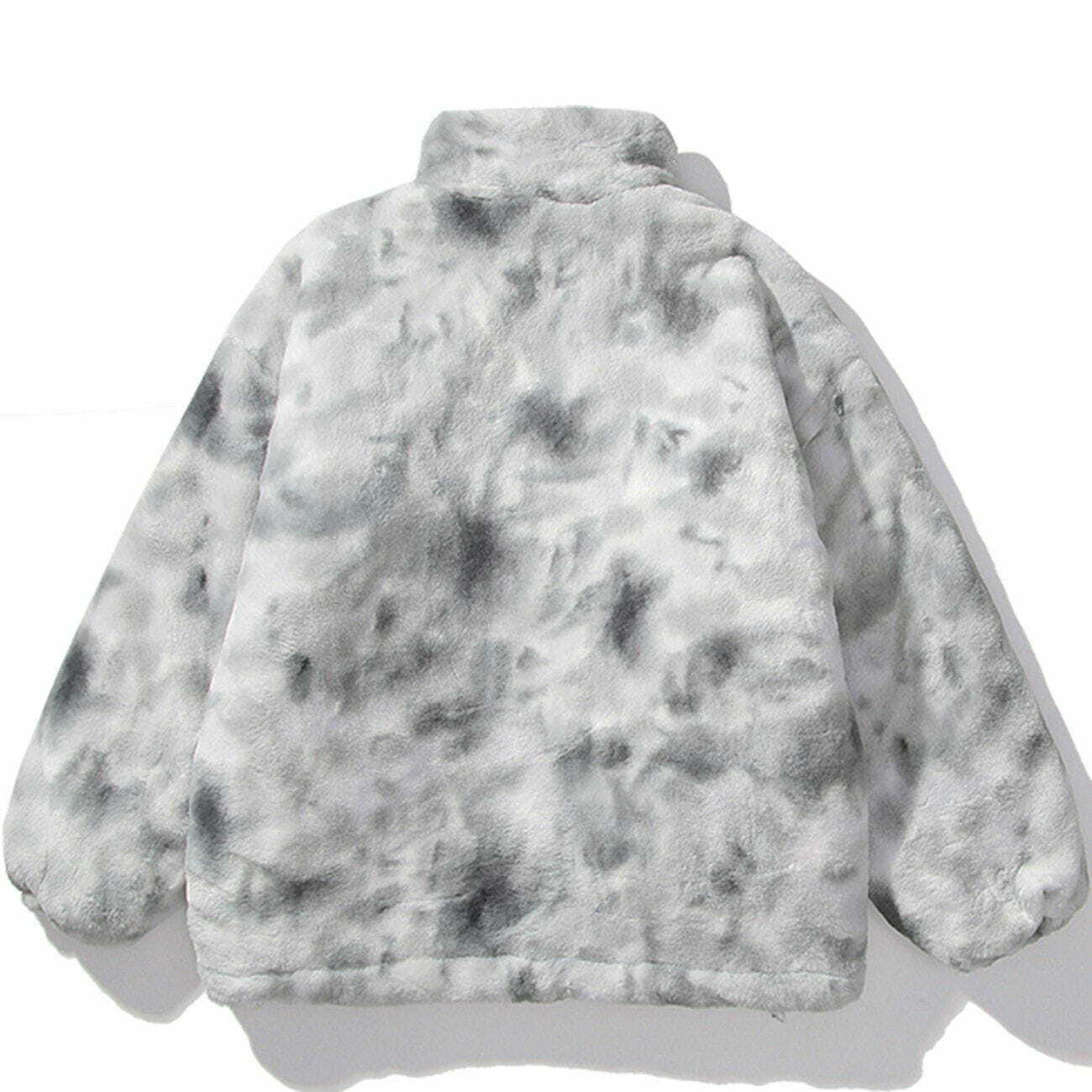 Y2K Tie Dye Winter Coat - Retro 90s Grunge Style for Y2K Summer Outfits & Parties