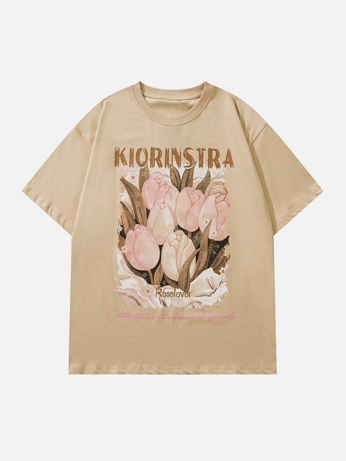 Y2K Tulip Graphic Tee - Retro 90s Summer Outfit, Grunge Style Baby Tee for Y2K Vibes