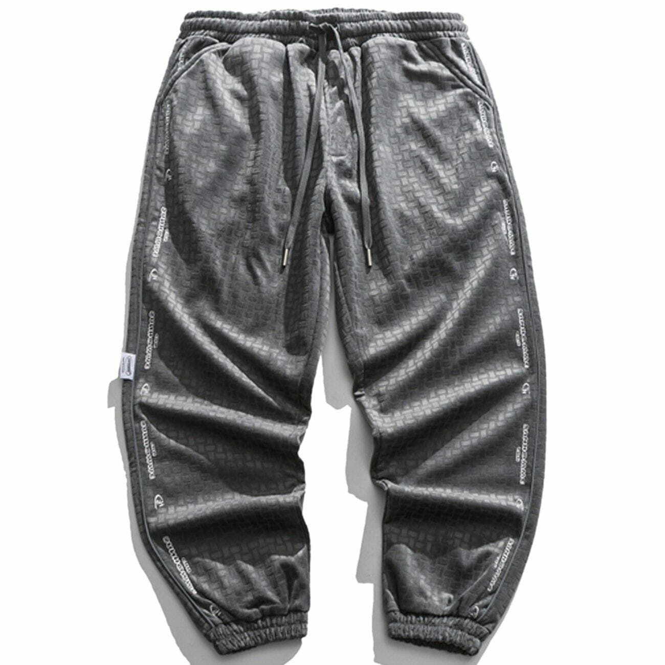 Y2K Velvet Sweatpants - Retro 90s Grunge Style for Summer Outfits & Party Looks