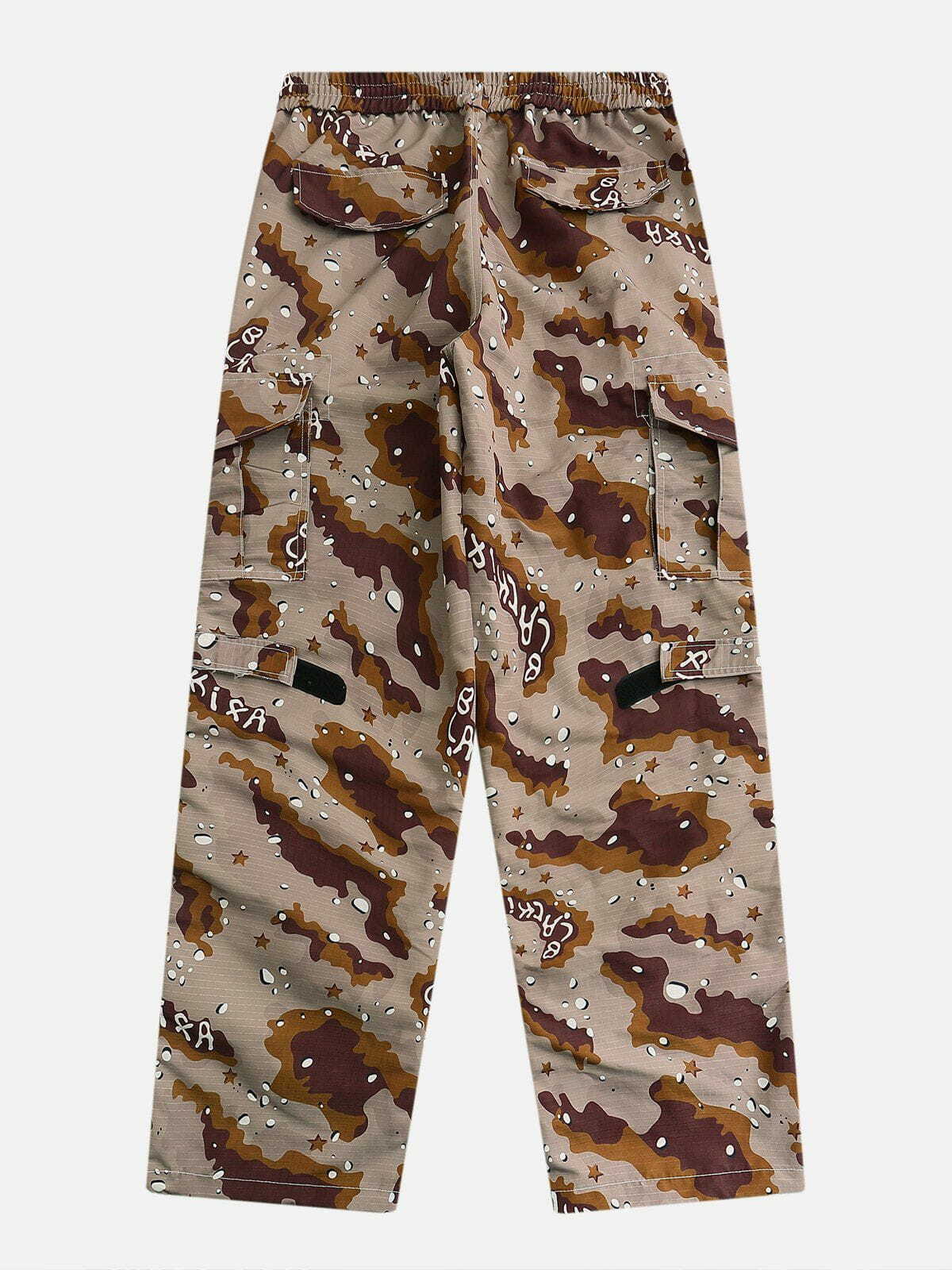 Y2K Vintage Camo Cargo Pants - Grunge 90s Style for Summer Outfits & Party Looks