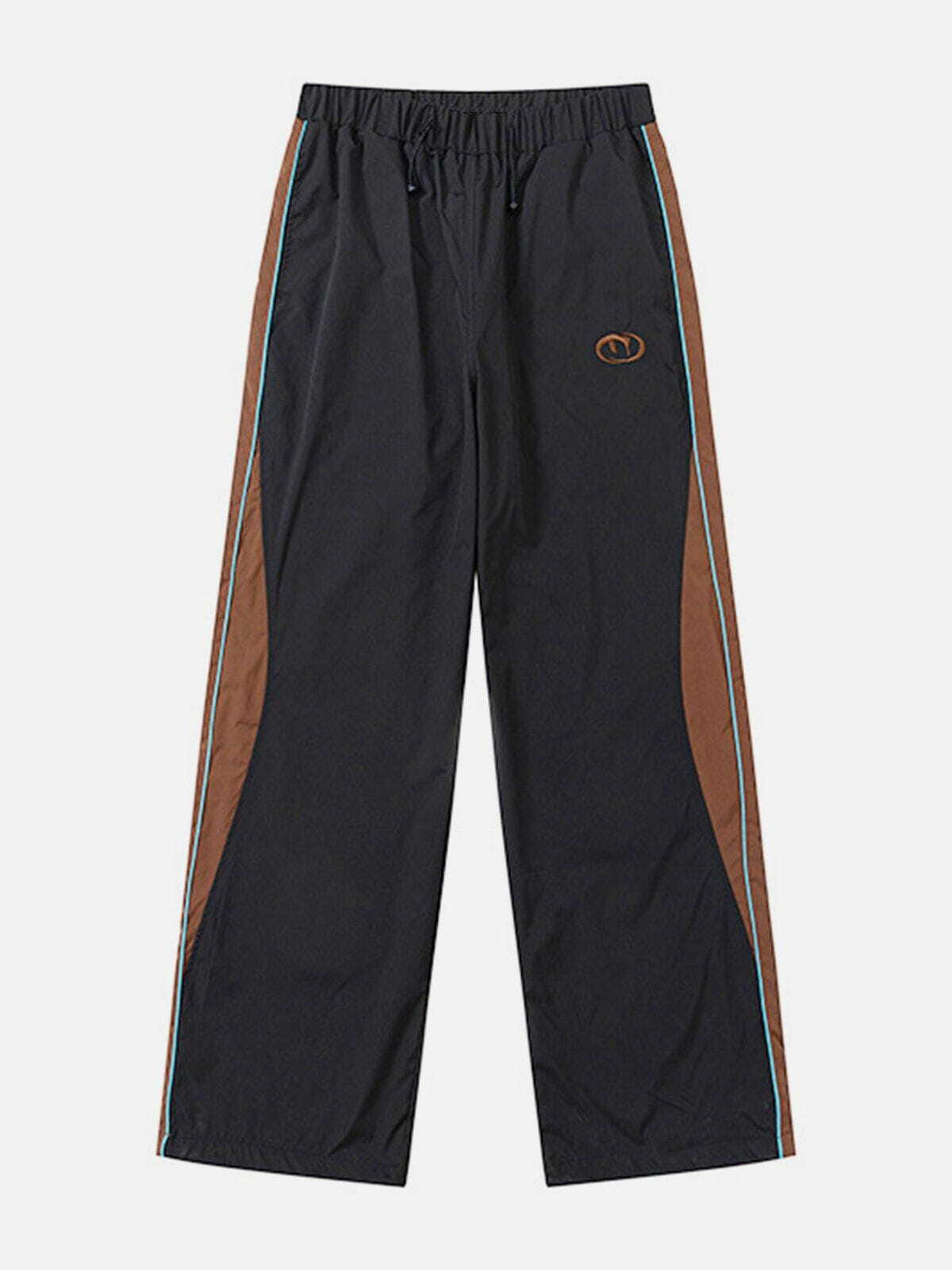 Y2K Vintage Contrast Sweatpants - Retro 90s Grunge Outfit for Summer Parties & Casual Wear