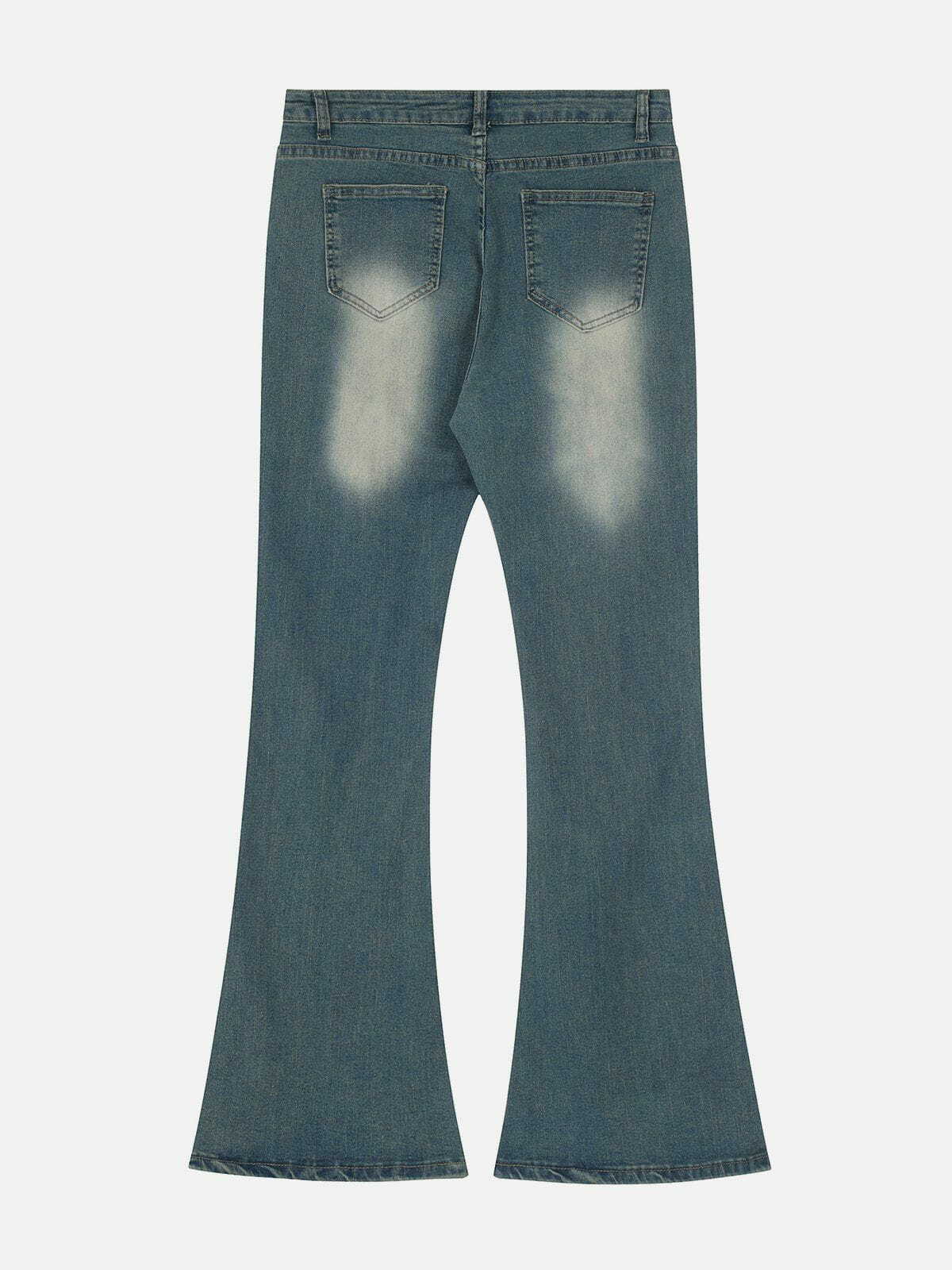 Y2K Vintage Halation Jeans - Retro 90s Grunge Outfit for Summer Parties & Clubbing