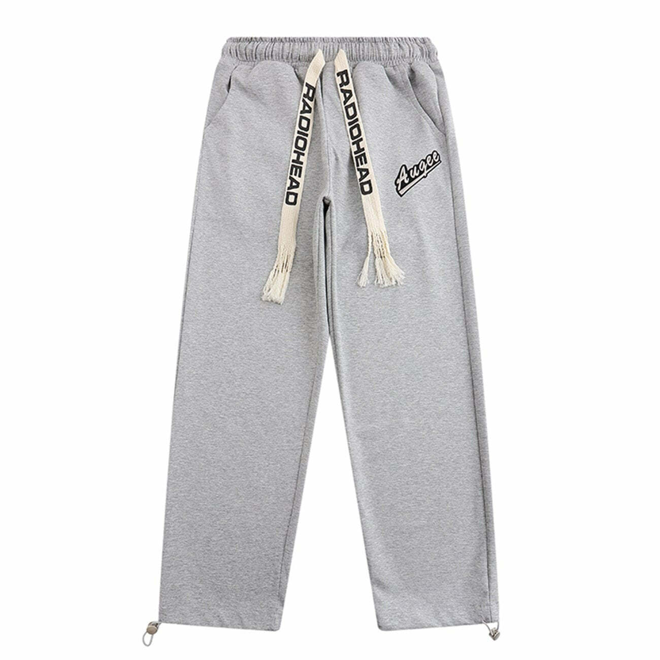 Y2K Vintage Letters Embroidery Sweatpants - Retro 90s Grunge Style for Summer Outfits