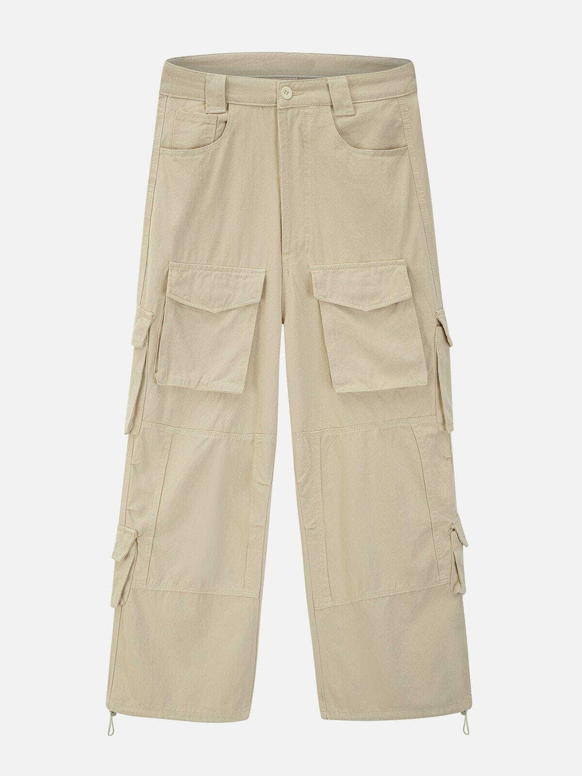 Y2K Vintage Multi-Pocket Cargo Pants - Grunge 90s Style Summer Outfit for Women