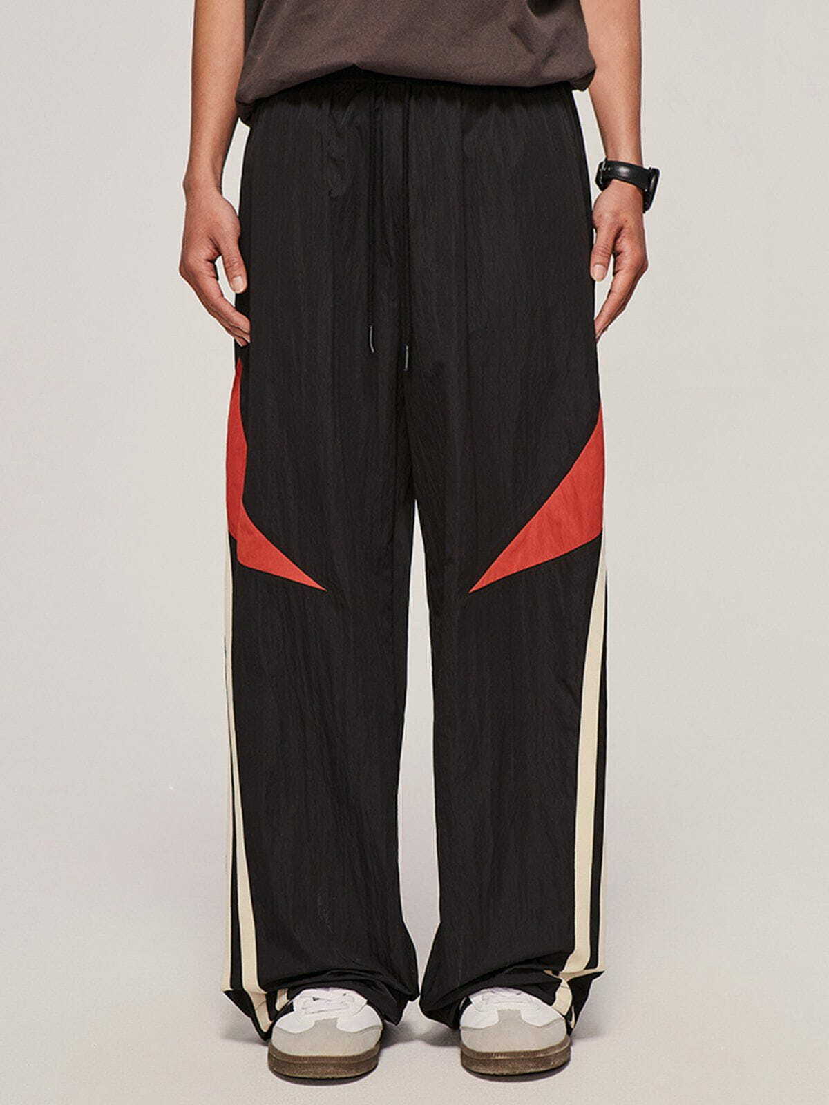 Y2K Vintage Oblique Stripe Sweatpants - Retro 90s Grunge Outfit for Summer Parties