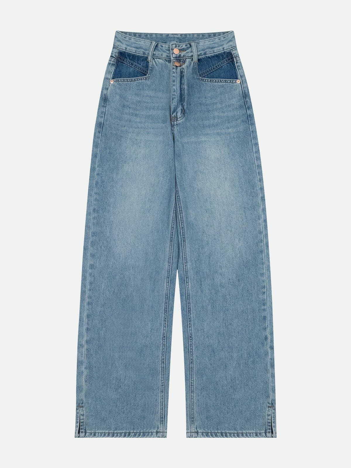 Y2K Washed Fringe Jeans: Retro 90s Grunge Outfit for Summer Parties & Club Looks