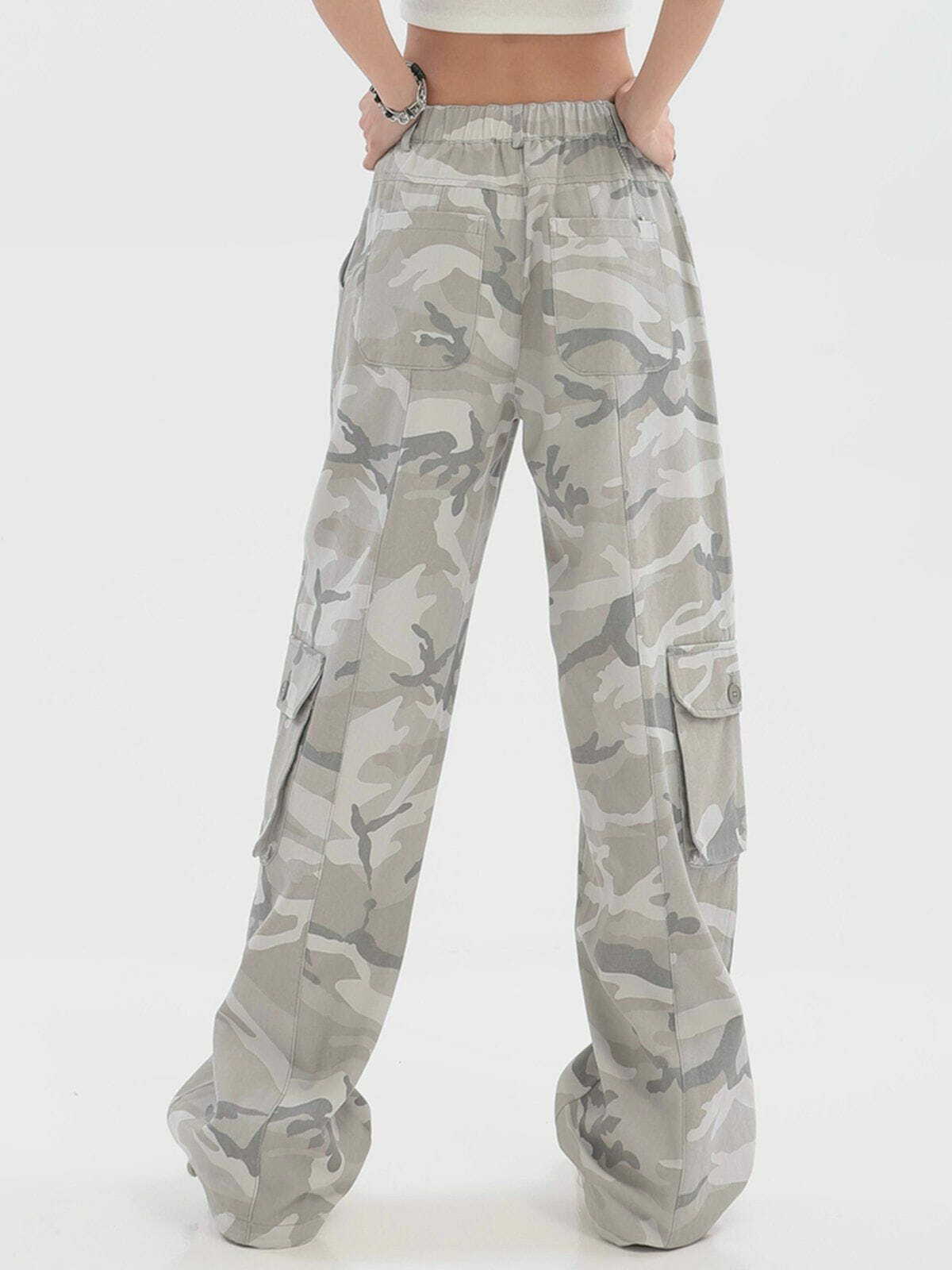 Y2K Wide-Leg Cargo Pants - Retro 90s Grunge Style for Summer Outfits & Party Looks