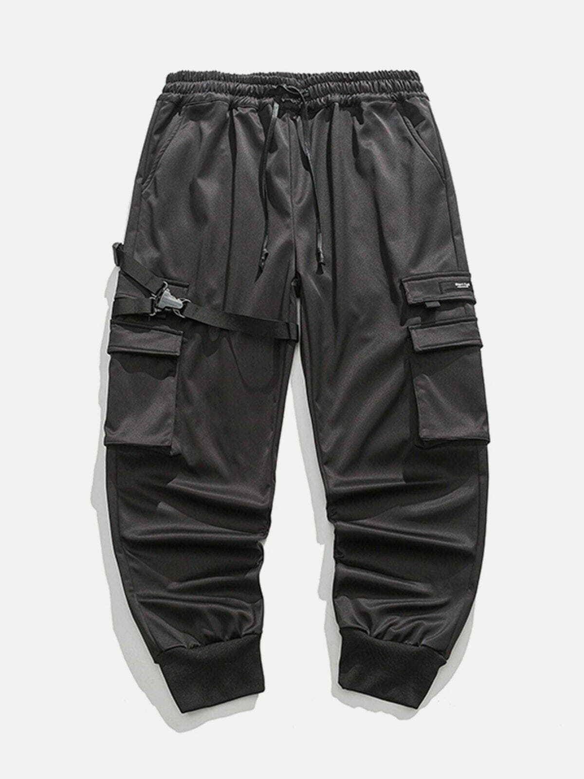 Y2K Woven Ribbon Cargo Pants - Retro 90s Grunge Style for Summer Outfits & Parties