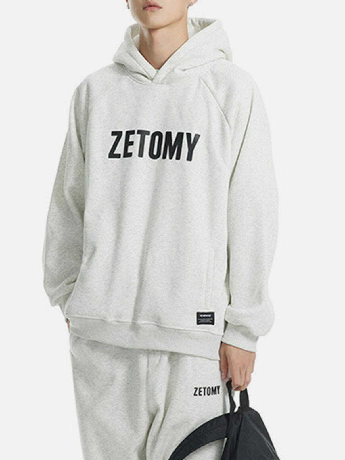 ZETOMY Y2K Print Hoodie - Retro 90s Grunge Style for Summer Parties & Casual Outfits